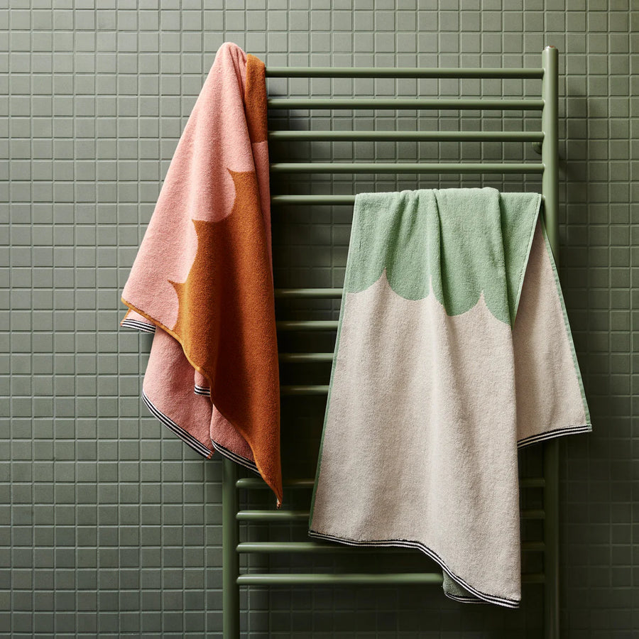 Minty Bath Towel - Castle