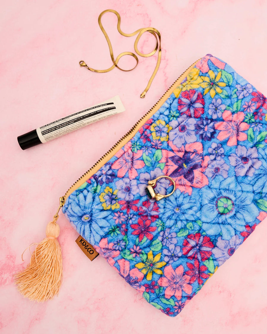 Bunch Of Fun Velvet Cosmetics Purse - Kip & Co.