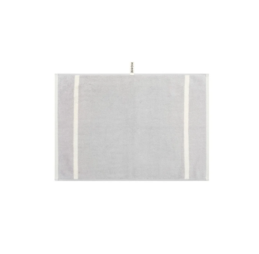 Butter/Stone Hand Towel - Dual Stripe - Loop Home