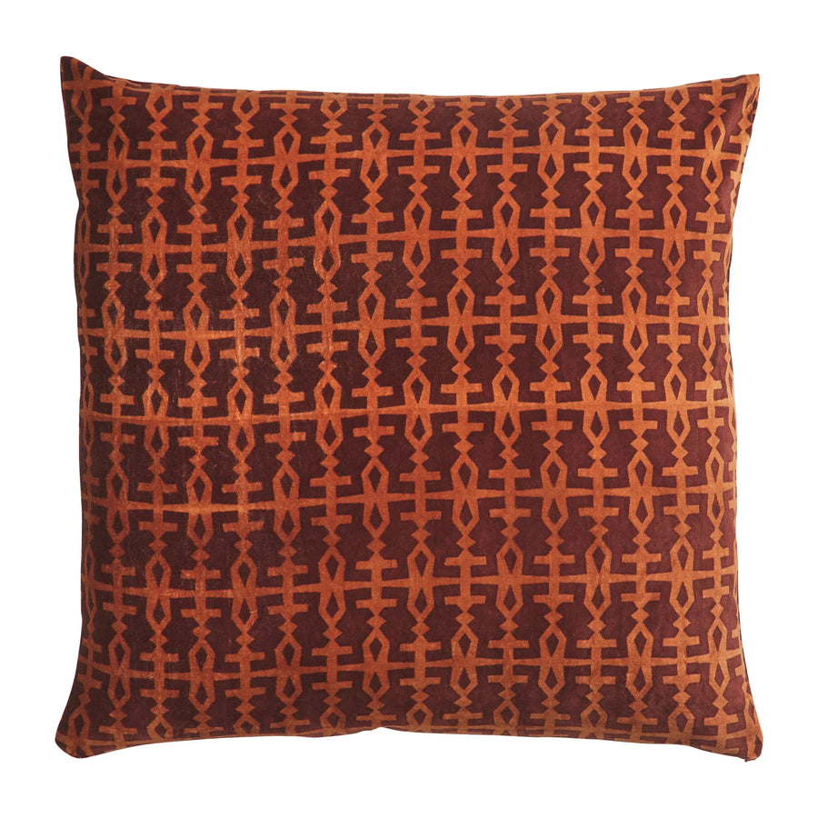 Amata Velvet Cushion - Clove - Sage & Clare