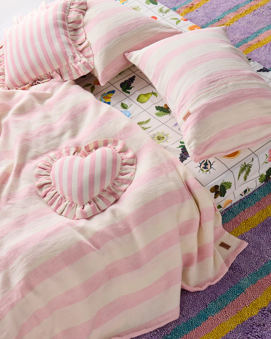 Candy Stripe Linen Pillowcase Set - Kip & Co.