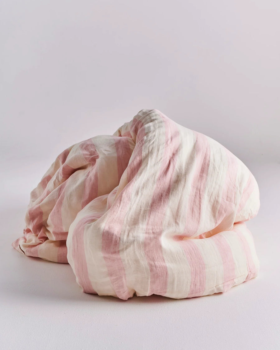 Candy Stripe Linen Quilt Cover - Kip & Co.