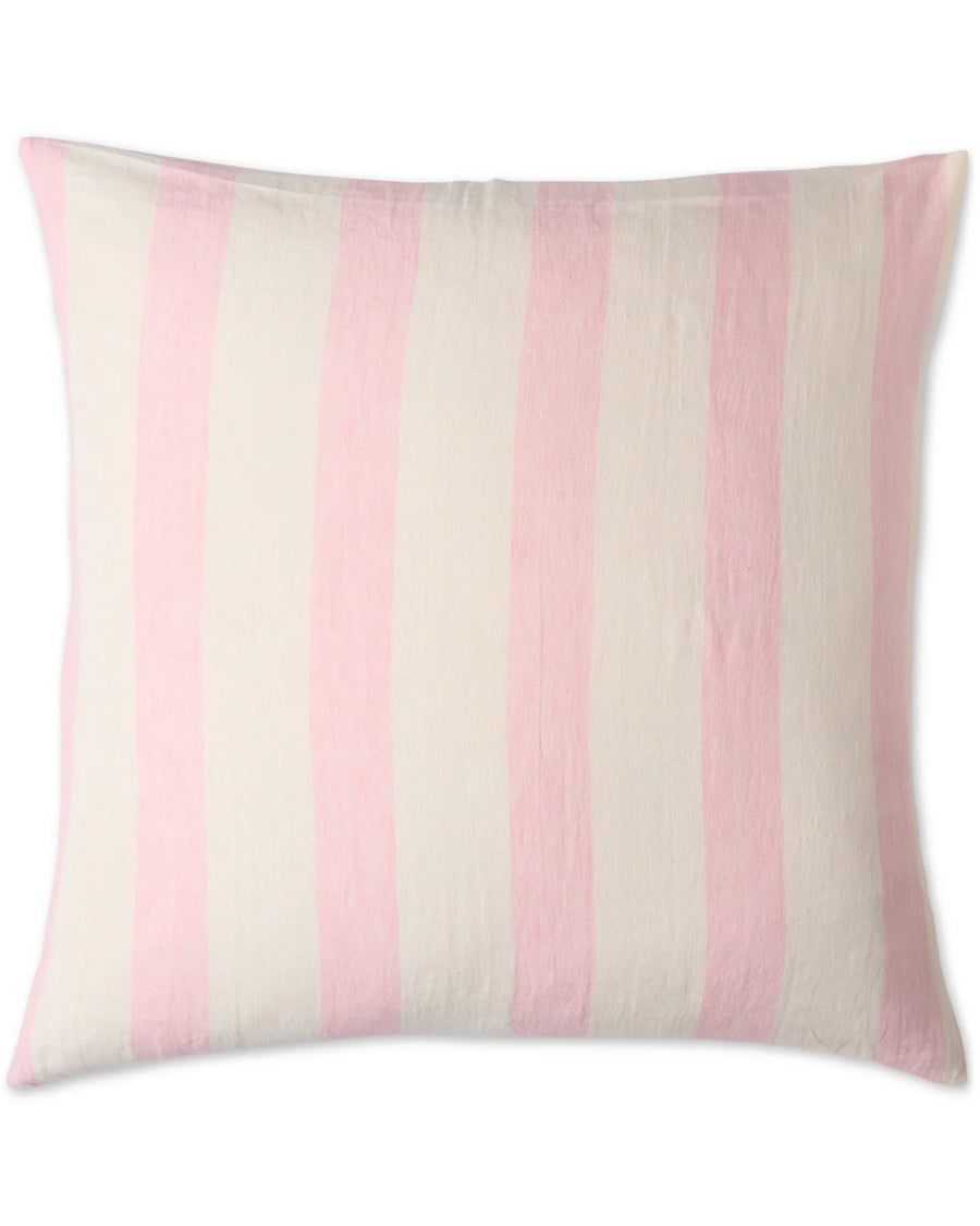 Candy Stripe Linen Euro Pillowcase Set - Kip & Co.