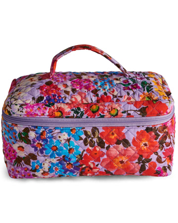 Forever Floral Lilac Quilted Cotton Toiletry Case - Kip & Co.