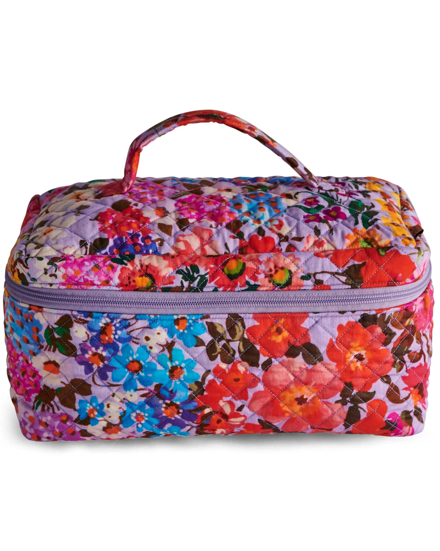 Forever Floral Lilac Quilted Cotton Toiletry Case - Kip & Co.