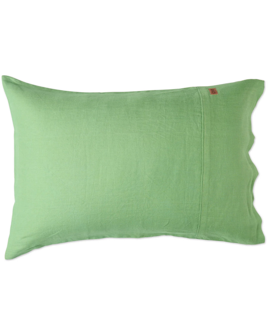 Green Tea Linen Pillowcase Set - Kip & Co.