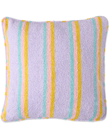 Mirage Stripe Square Boucle Cushion - Kip & Co.