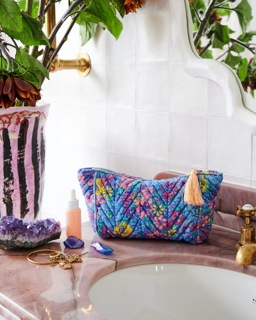 Bunch Of Fun Velvet Toiletry Bag - Kip & Co.