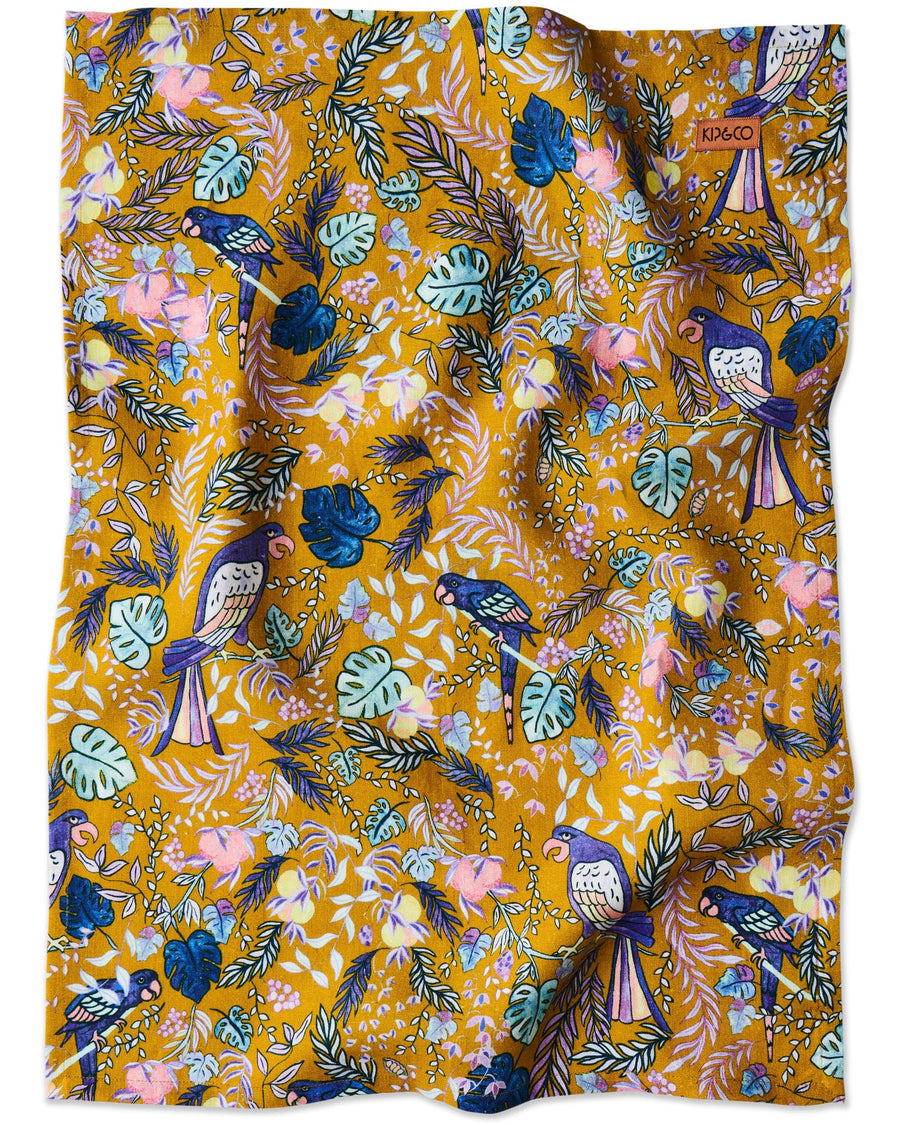 Birds Of Paradise Linen Tea Towel - Kip & Co.