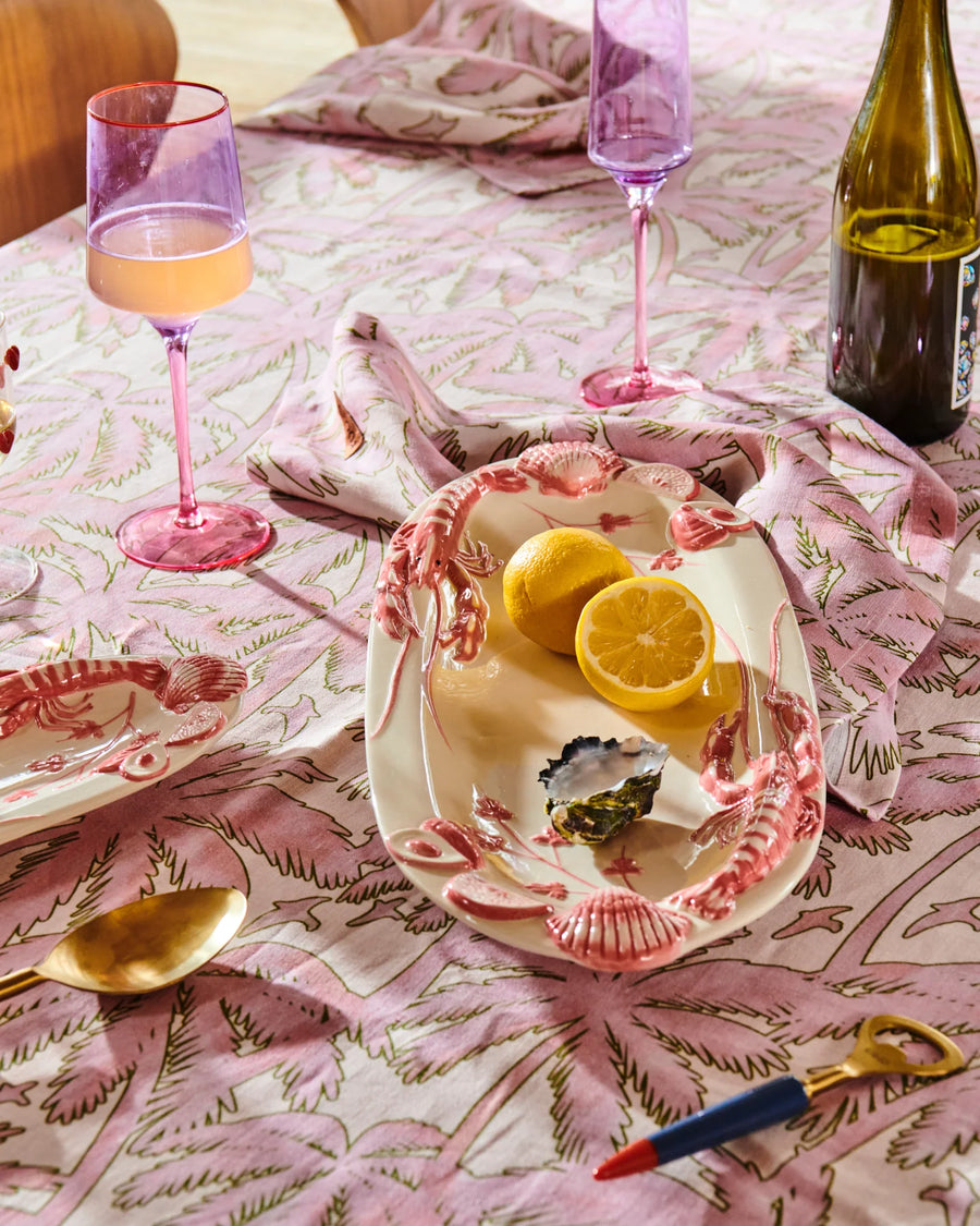 Balmy Palmy Linen Tablecloth - Kip & Co.