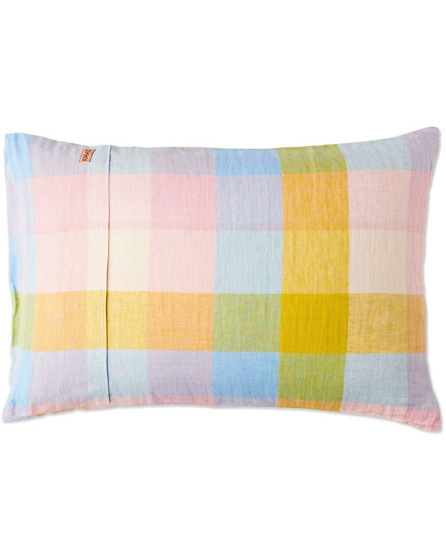 Corfu Tartan Linen 2P Pillowcase Set - Kip & Co.