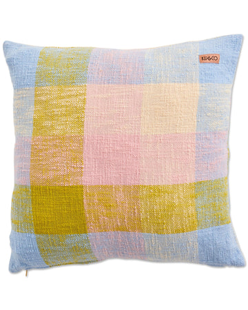 Corfu Tartan Woven Cushion - Kip & Co.