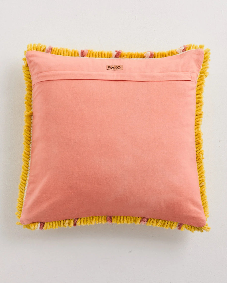 Pina Colada Stripe Felted Wool Cushion - Kip & Co.