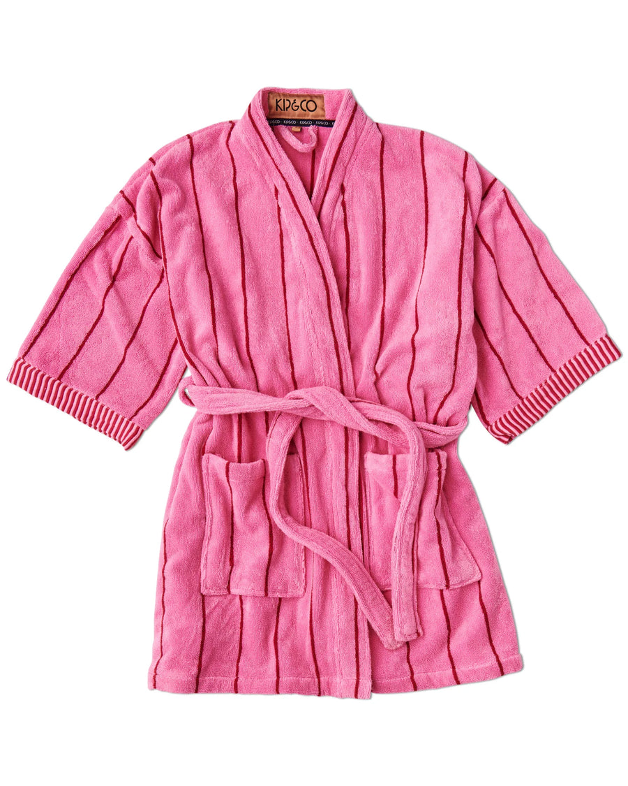 Iced Vovo Stripe Terry Mini Robe - Kip & Co.