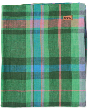 Jewel Of The Night Tartan Linen Tablecloth - Kip & Co.