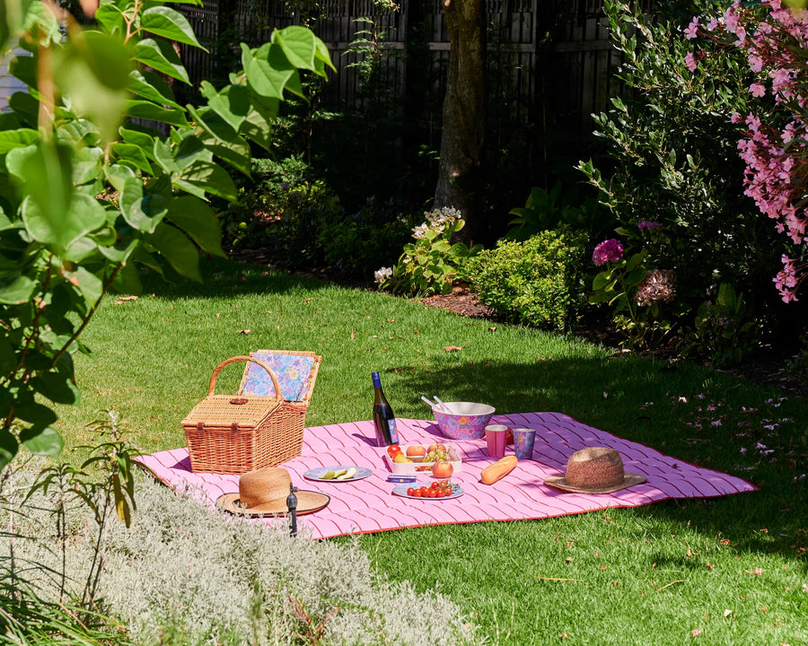 Iced Vovo Stripe Picnic Mat - Kip & Co.