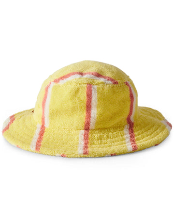 Pina Colada Stripe Terry Beach Hat - Kip & Co.