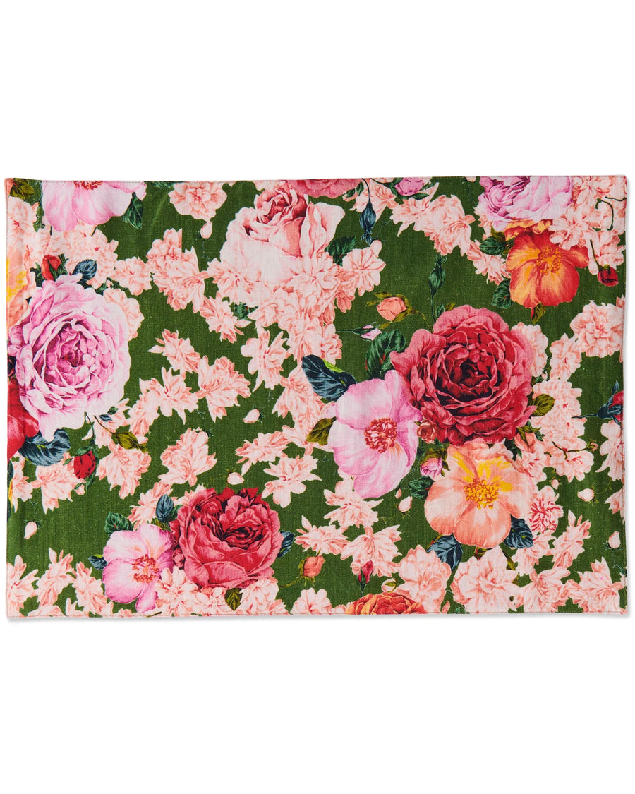 Rose Garden Linen 4P Placemat Set - Kip & Co.