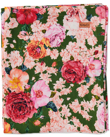 Rose Garden Linen Tablecloth - Kip & Co.