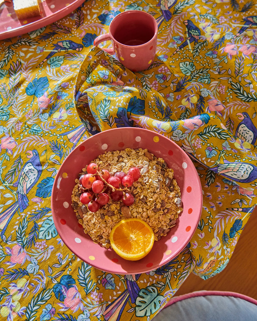 Birds Of Paradise Linen Tablecloth - Kip & Co.