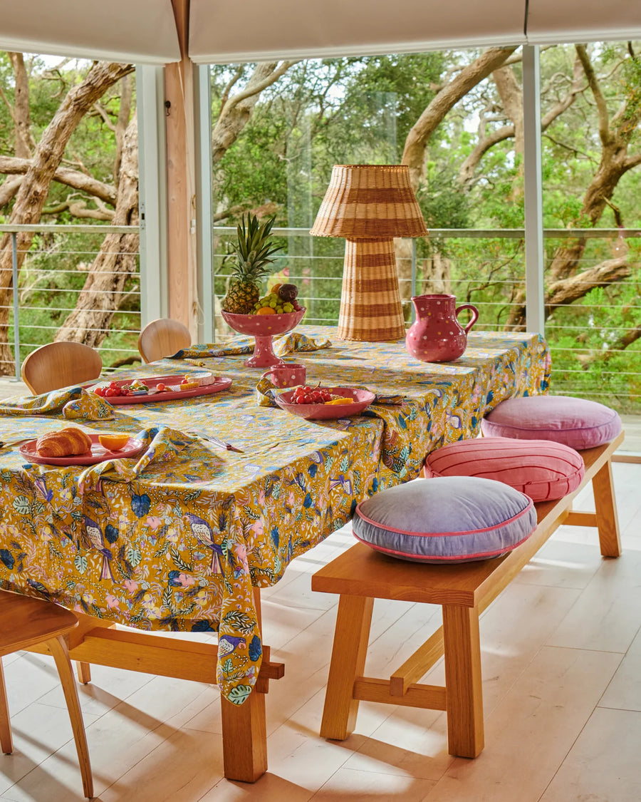 Birds Of Paradise Linen Tablecloth - Kip & Co.