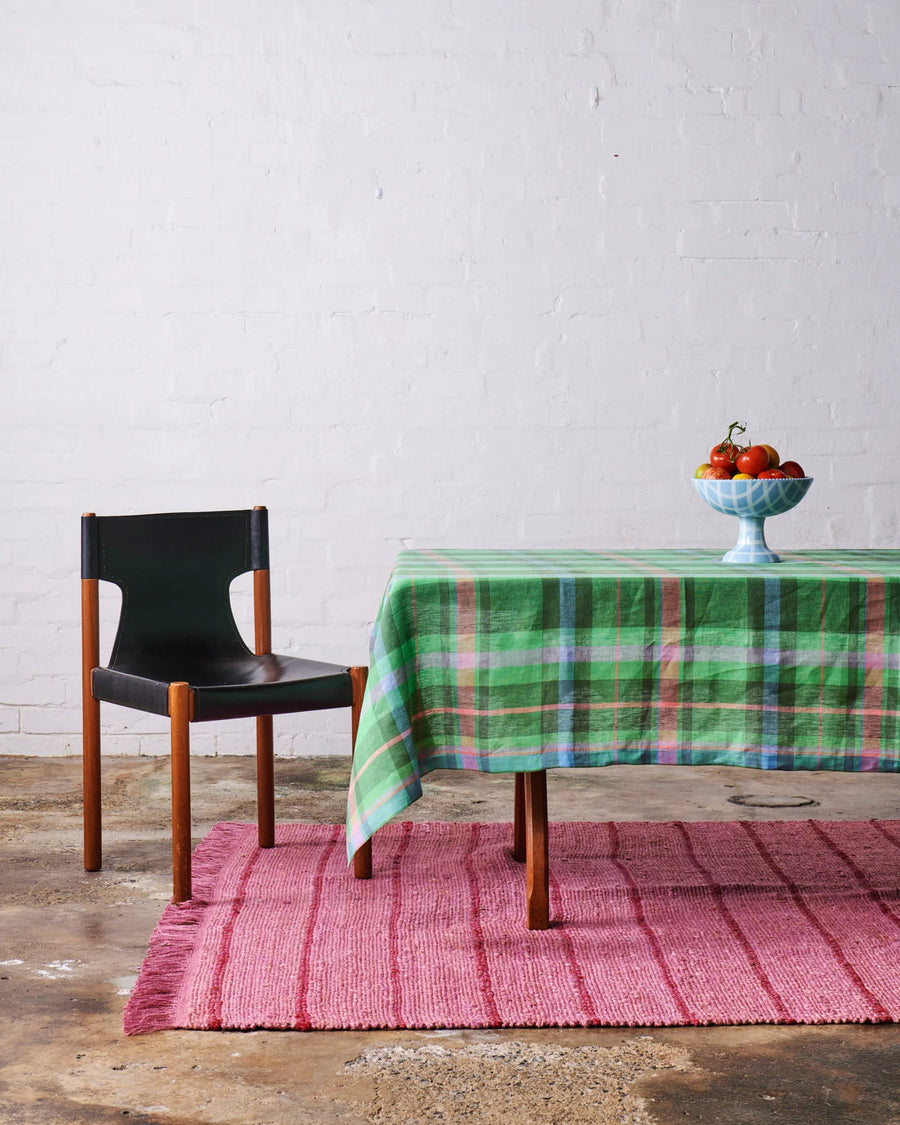 Jewel Of The Night Tartan Linen Tablecloth - Kip & Co.