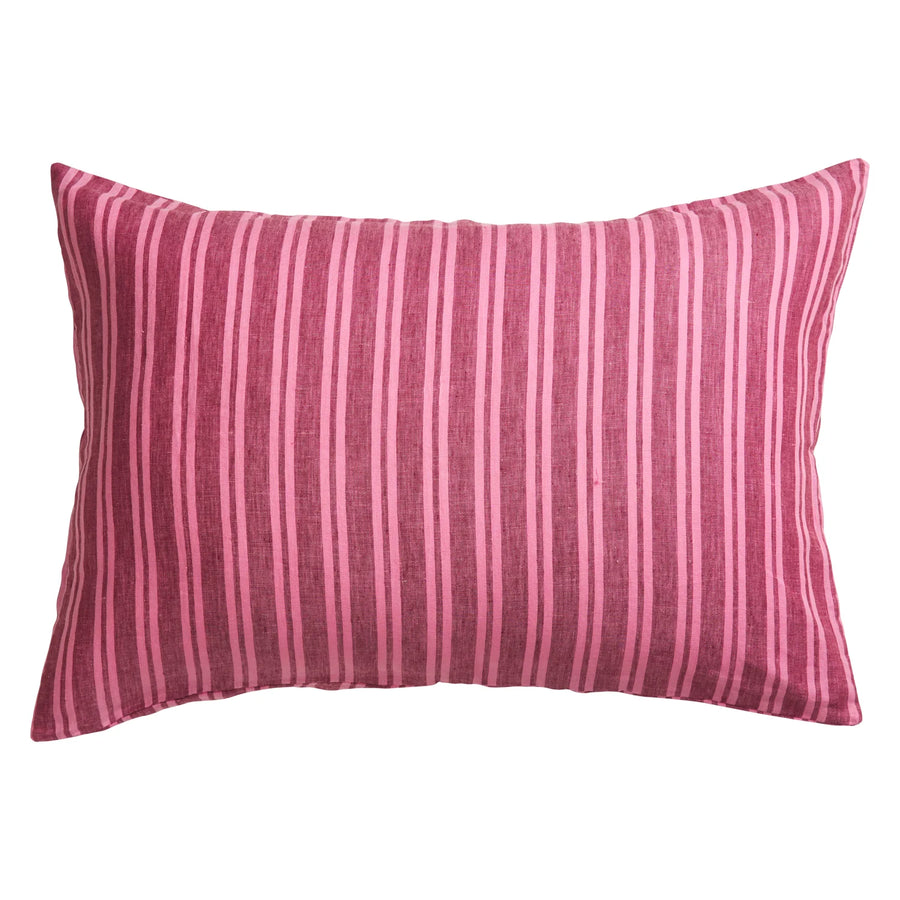 Nadine Linen Pillowcase Set - Mahogany - Sage & Clare