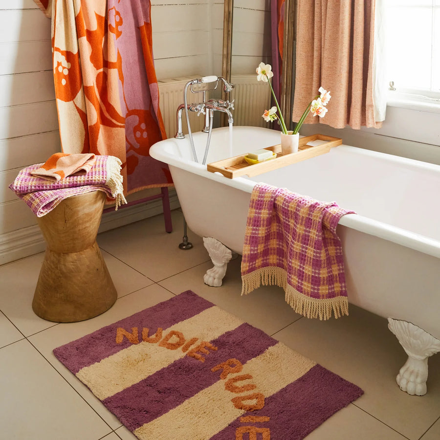 Didcot Nudie Bath Mat - Orchid - Sage & Clare