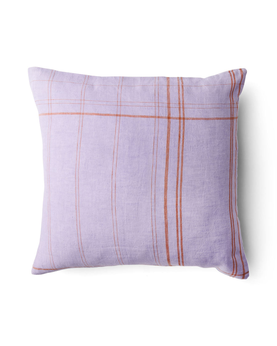 Santa Monica Tartan Linen European Pillowcases 2P Set - Kip & Co.